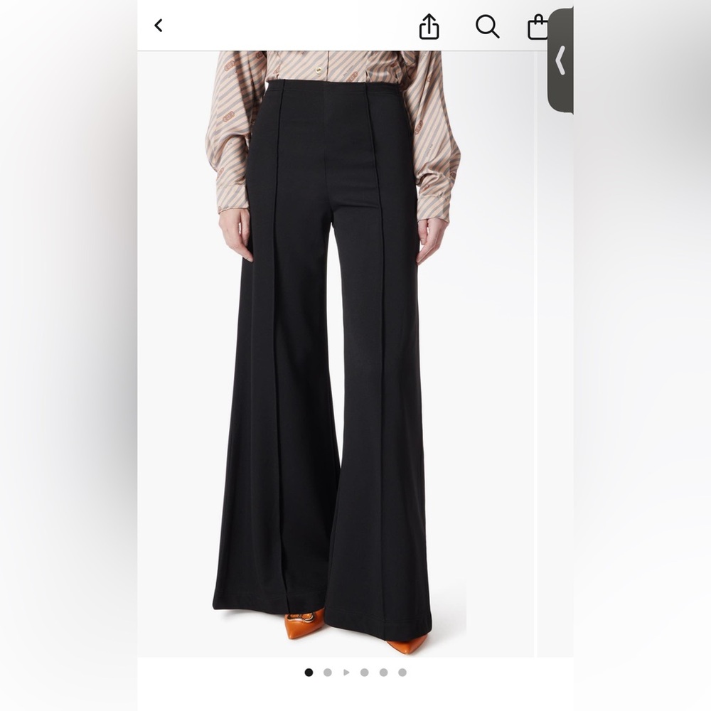 Elegant Black Wide-Leg Women's Pants